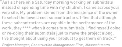 BuildSite helps build quality submittals